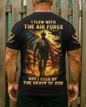 I Flew With The Air Force All Over Print T-Shirt