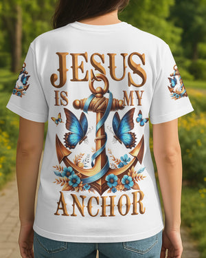 Jesus Is My Anchor All Over Print T-shirt