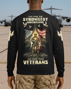 God Took The Strongest Americans All Over Print Sweater