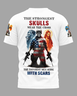 The Strongest Skulls Wear The Cross T-Shirt