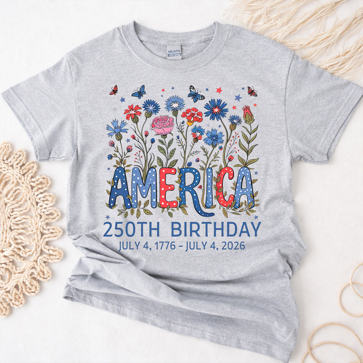 250 Years Shirt, America 250th Birthday Shirt, 1776-2026 American Flag, 250th Anniversary, 4 Of July Gift, Independence Day Gift For Women