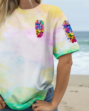 Blessed By God Loved By Jesus Lion Women's All Over Print Shirt - Tlno2309251