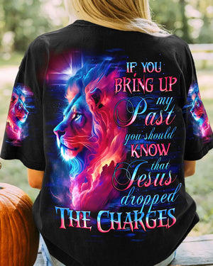 Jesus Dropped The Charges Lion Women's All Over Print Shirt - Tlno2305243