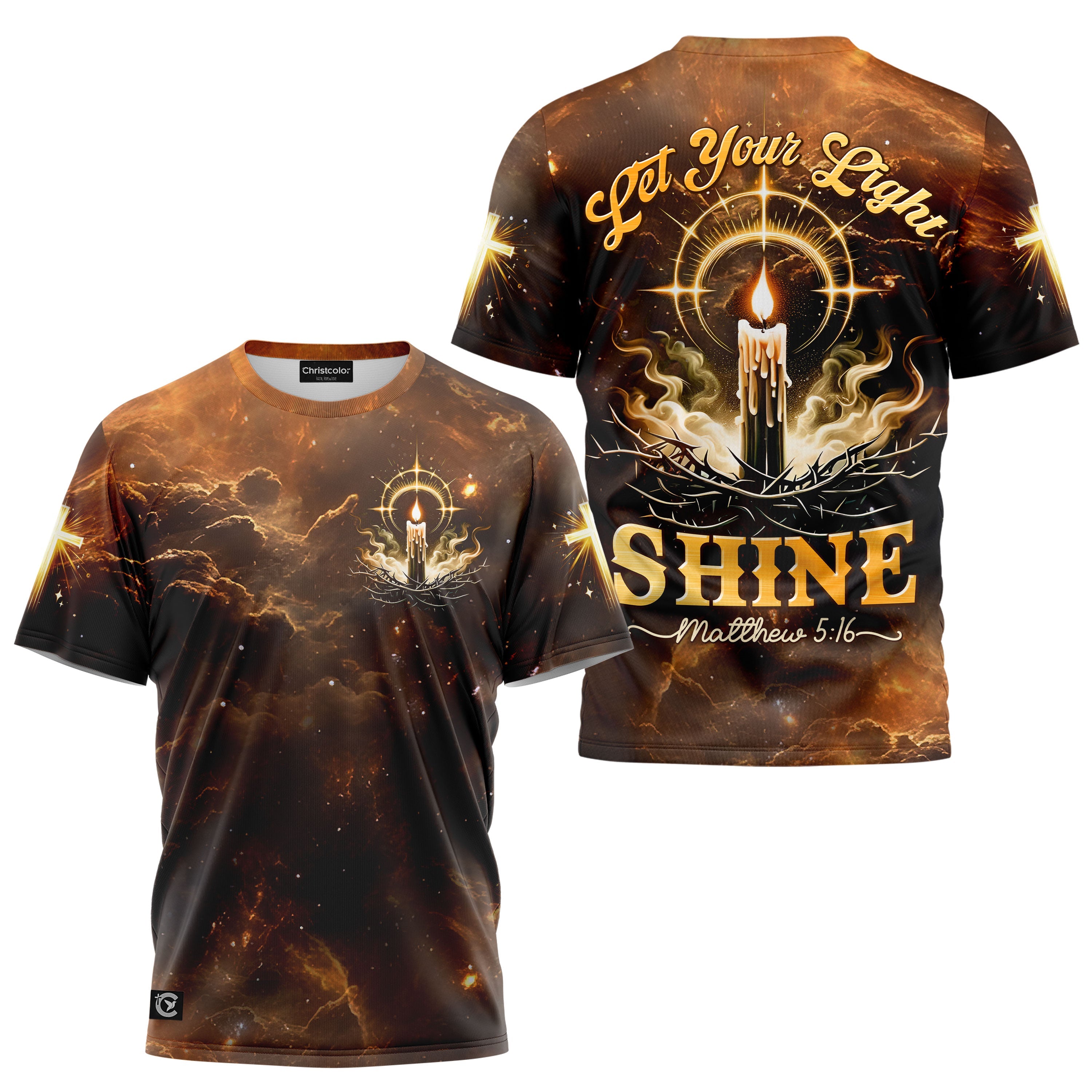 Let Your Light Shine All Over Print T-shirt