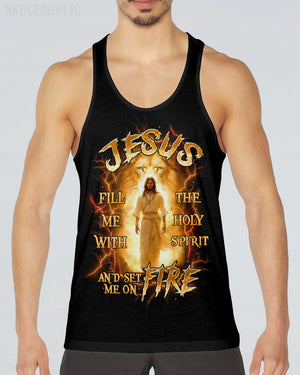 Jesus Fill Me With The Holy Spirit Lion Men's All Over Print Shirt - Tltw2909252