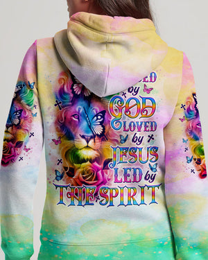 Blessed By God Loved By Jesus Lion Women's All Over Print Shirt - Tlno2309251