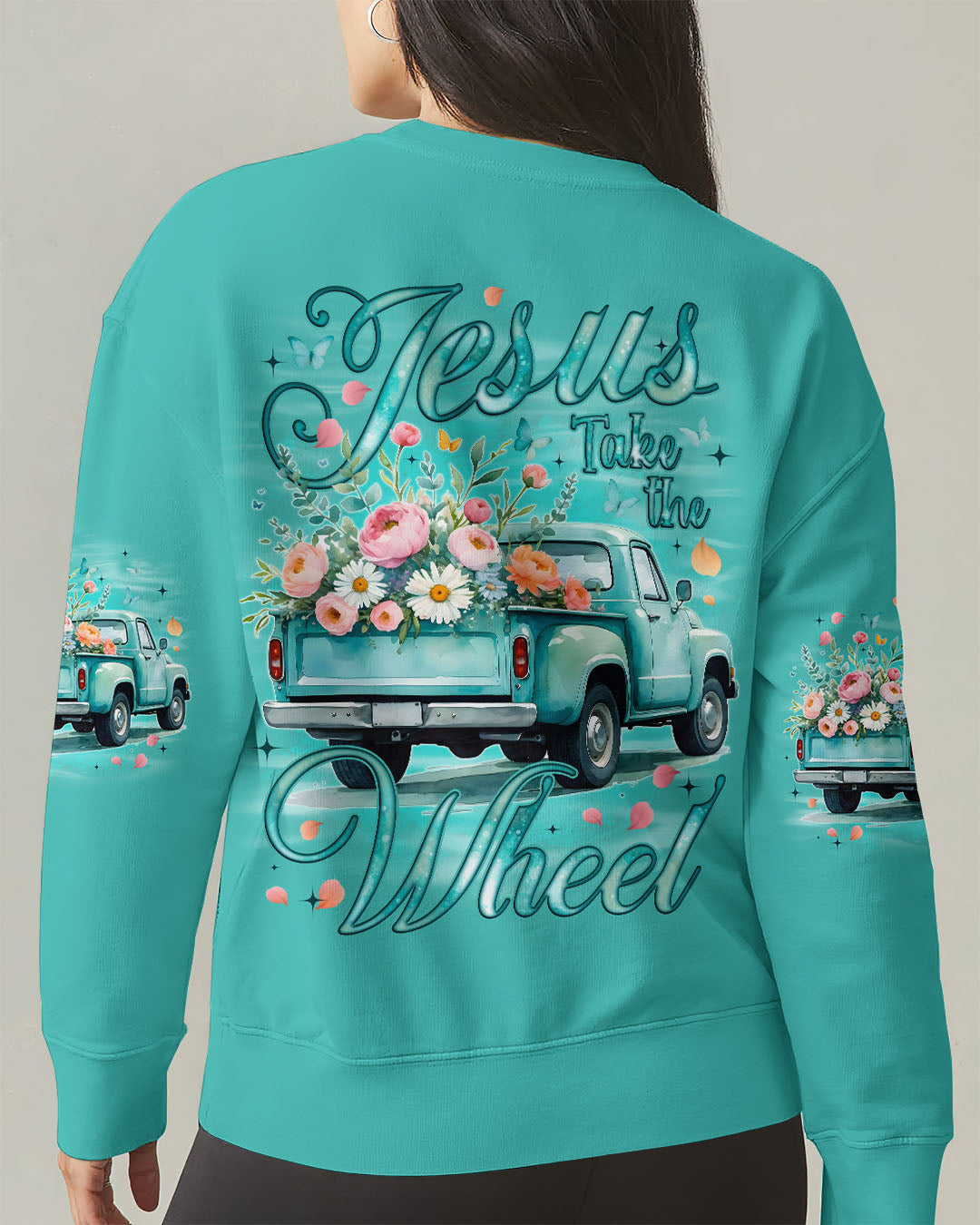 Jesus Take The Wheel Women's All Over Print Shirt - Tyqy1109253