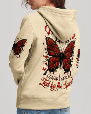 Blessed By God Loved By Jesus Butterfly Women's All Over Print Shirt - Tyqy1808253