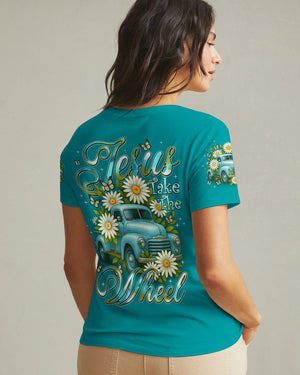 Jesus Take The Wheel Daisies Women's All Over Print Shirt - Tyqy2708252
