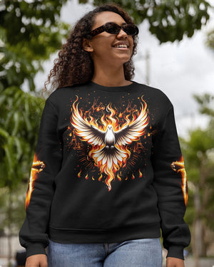 Baptized In Fire All Over Print Sweater
