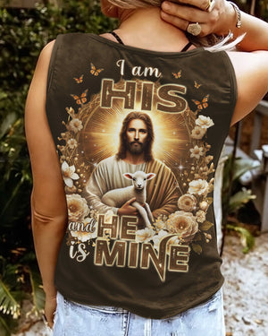I Am His And He Is Mine All Over Print V-neck Tank Top