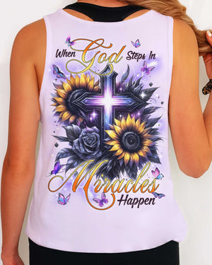 When God Steps In Miracles Happen Shirts