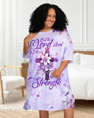 But The Lord Stood With Me All Over Print Sleep Tee