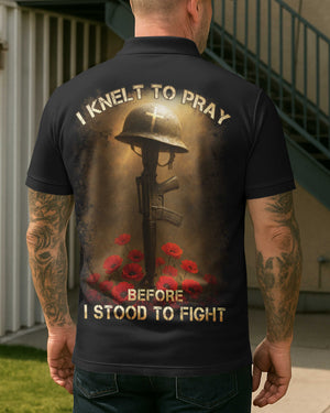 I Knelt To Pray All Over Print Polo