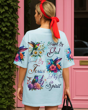 Blessed By God Loved By Jesus Led By The Spirit Shirt