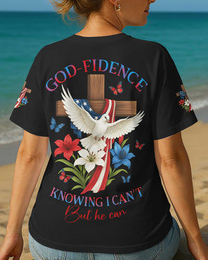 God-Fidence Knowing I Can't But He Can T-Shirt