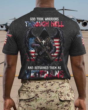 God Took Warriors Through Hell And Returned Them As Veterans Shirt