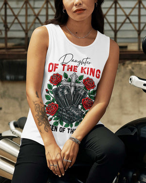 Daughter Of The King Cut Out Wrap Back Tank Top