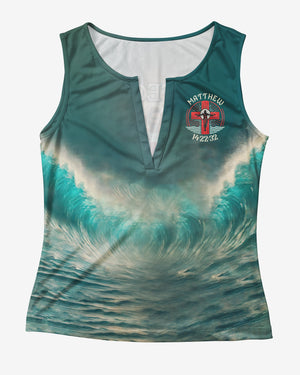 My Lifeguard Walks On Water All Over Print V-neck Tank Top