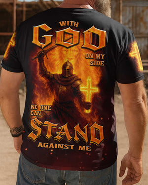 With God On My Side No One Can Stand Against Me Hoodie