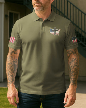 No Weapon Formed Shall Prosper All Over Print Polo