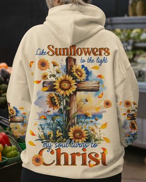 Like Sunflowers To The Light My Soul Turns To Christ Shirt