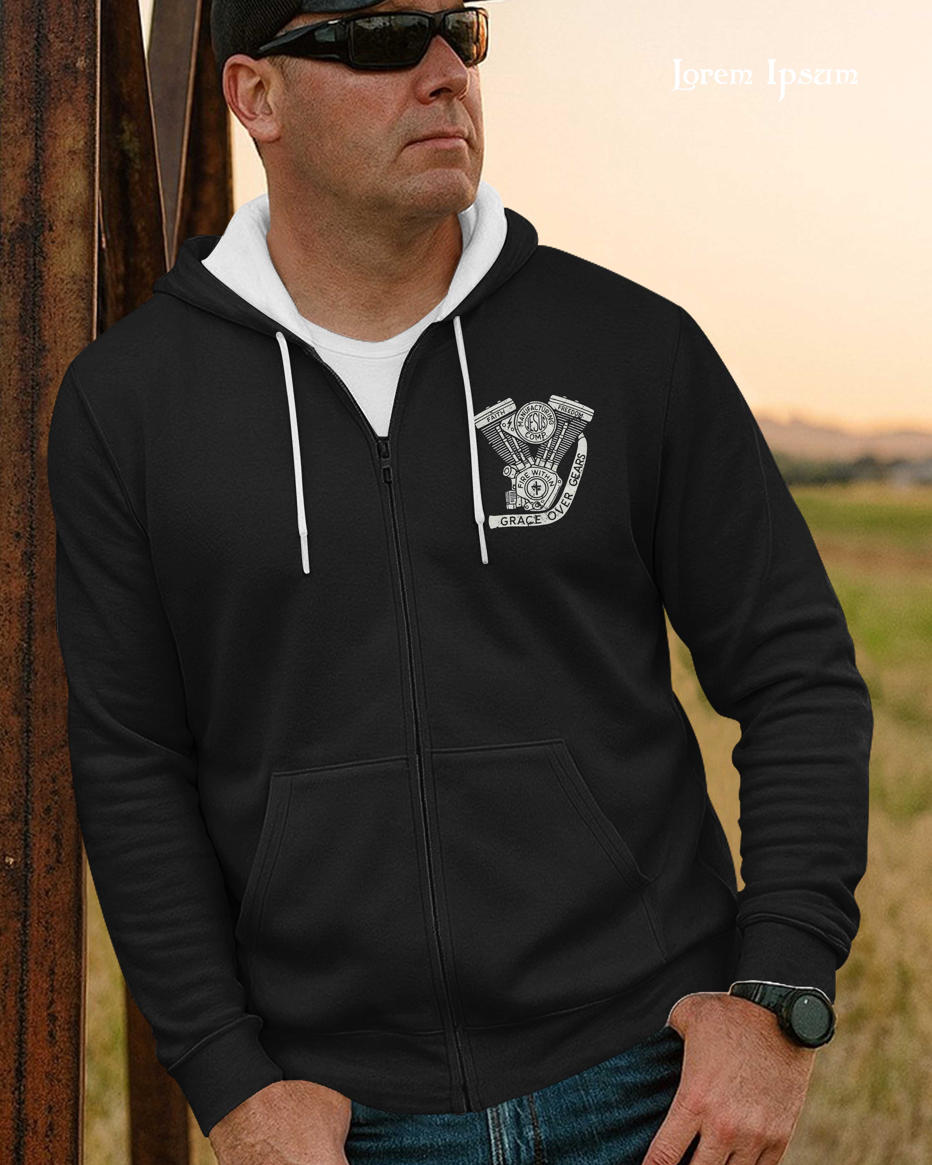 Every Mile A Prayer Zip Hoodie