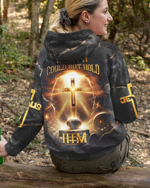 Death Could Not Hold Him All Over Print Zip Hoodie