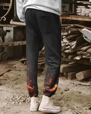 Baptized In Fire Matthew 3:11 All Over Print Jogger Pants