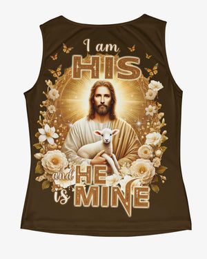 I Am His And He Is Mine All Over Print V-neck Tank Top