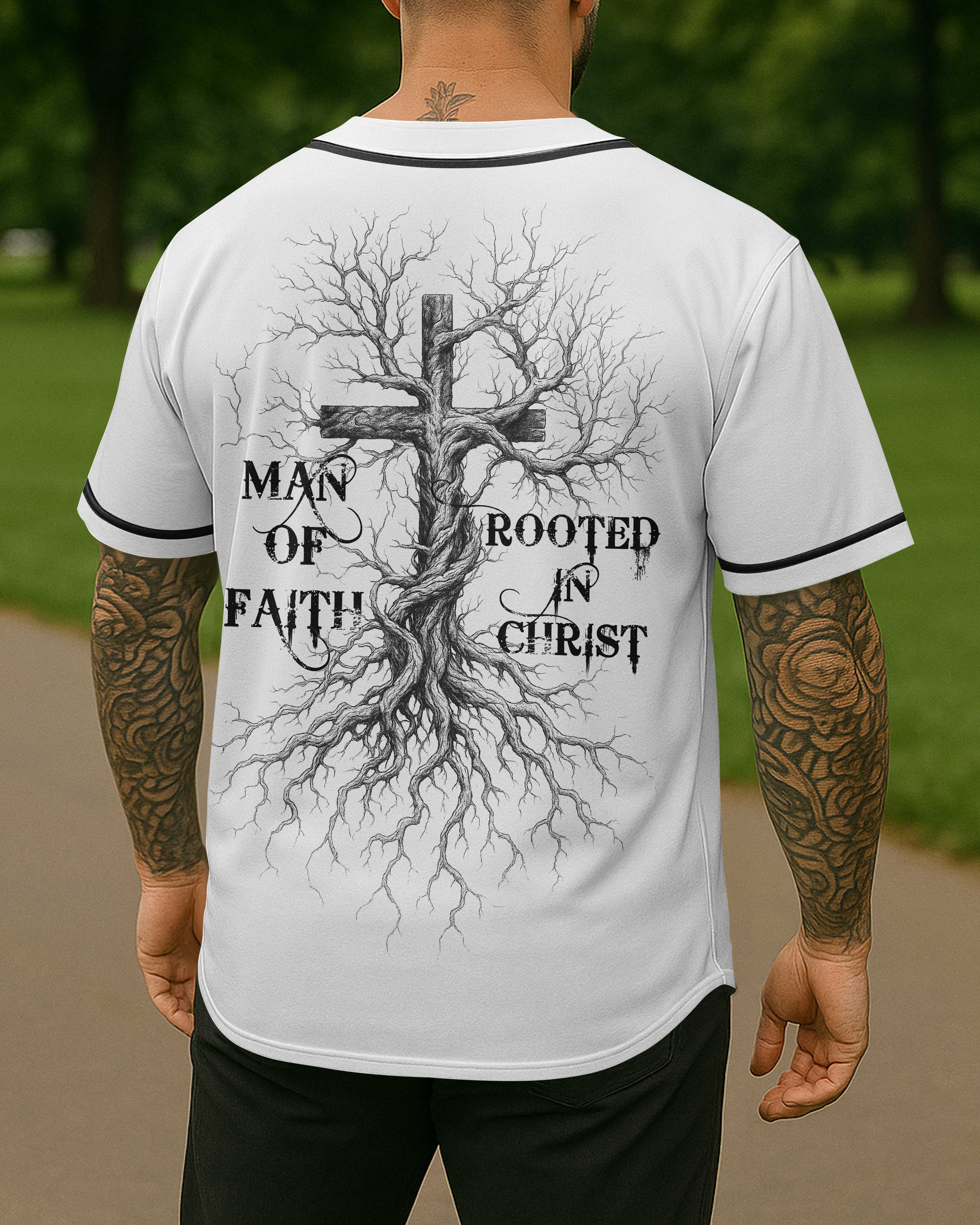 Man Of Faith Rooted In Christ All Over Print Jersey