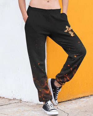 Baptized In Fire Matthew 3:11 All Over Print Jogger Pants