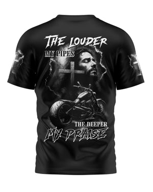 The Louder My Pipes All Over Print T-Shirt