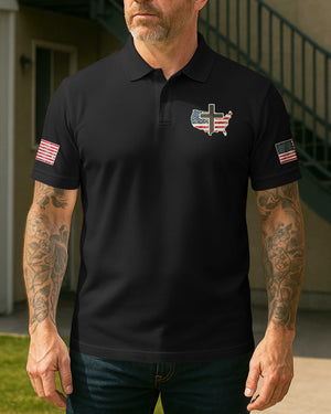 No Weapon Formed Shall Prosper All Over Print Polo