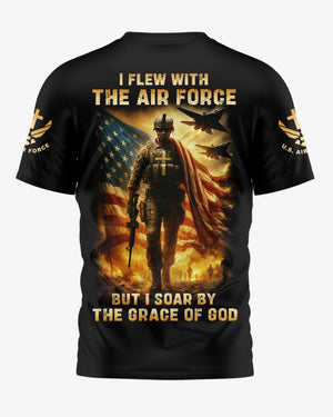 I Flew With The Air Force All Over Print T-Shirt
