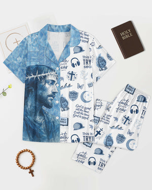 Crystal Jesus Button Pajamas