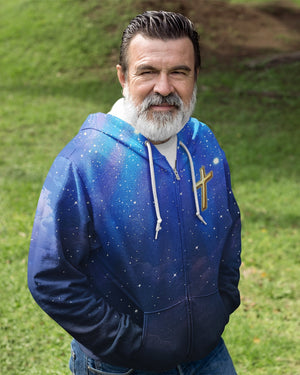 Faith Can Move Mountains All Over Print Zip Hoodie