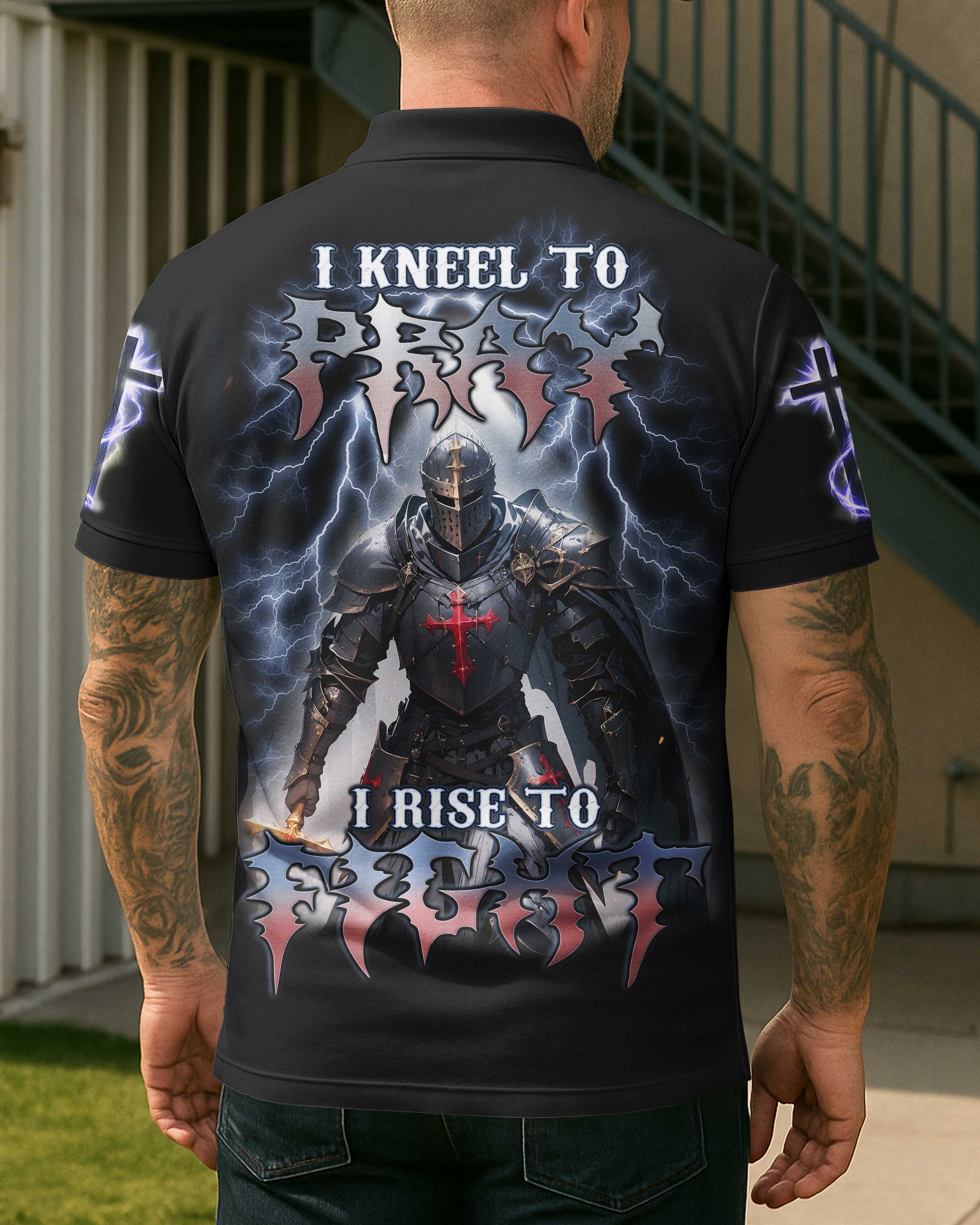 I Kneel To Pray I Rise To Fight Shirt