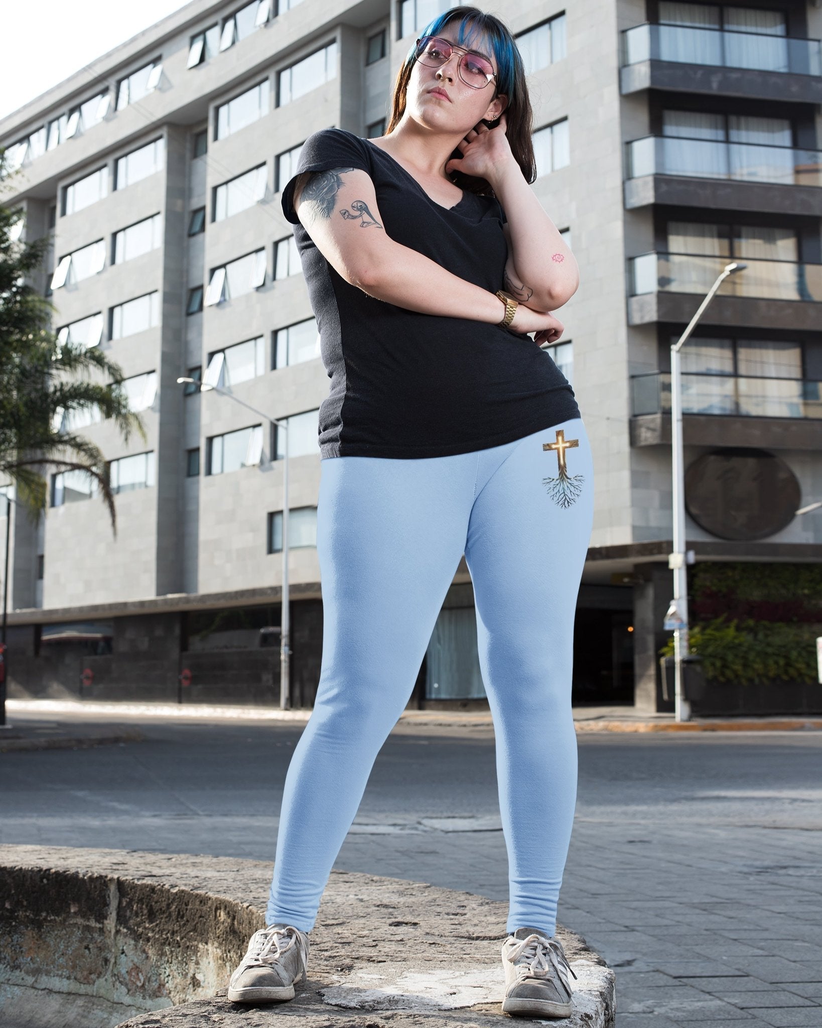 Woman Of Faith Rooted In Christ All Over Print Leggings