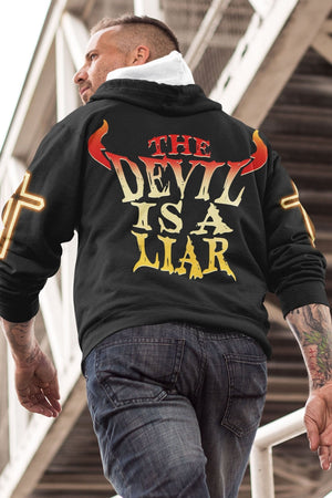 The Devil Is A Liar All Over Print Hoodie