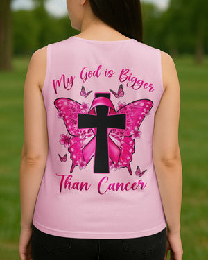 My God Is Bigger Than Cancer All Over Print V-neck Tank Top