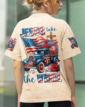 Jesus Take The Wheel All Over Print T-Shirt