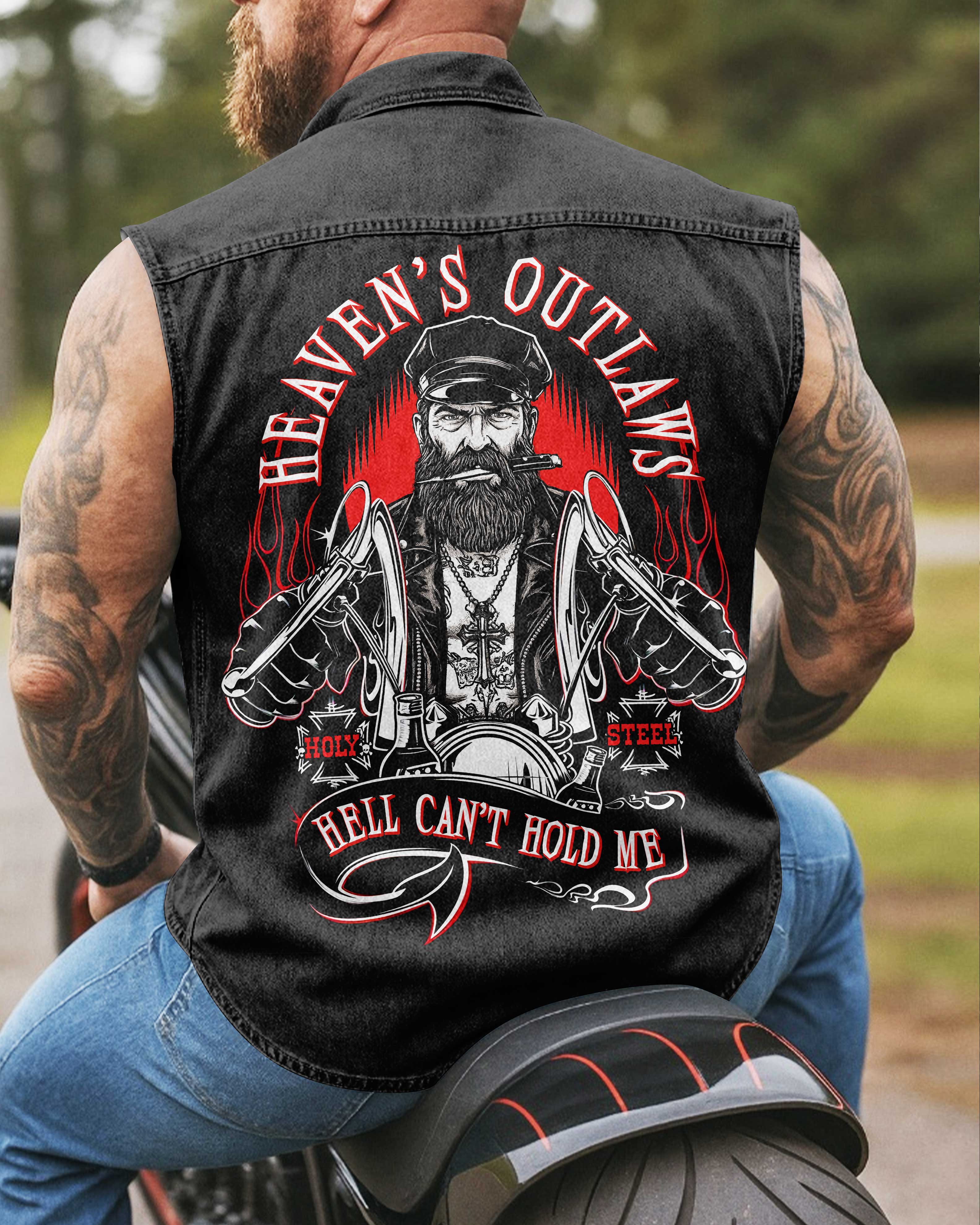 Heaven's Outlaws Sleevesless Denim Shirt
