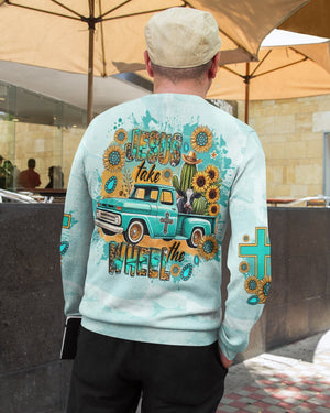 Jesus Take The Wheel All Over Print Sweater
