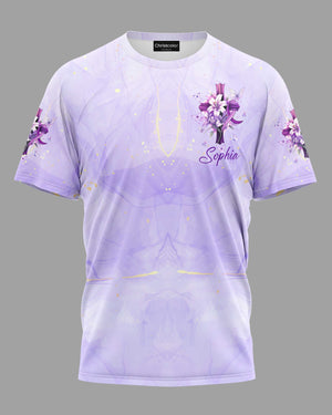 Let Your Faith Be Bigger Than Your Fear Alzheimer Awareness All Over Print T-Shirt