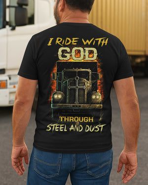 I Ride With God All Over Print T-Shirt