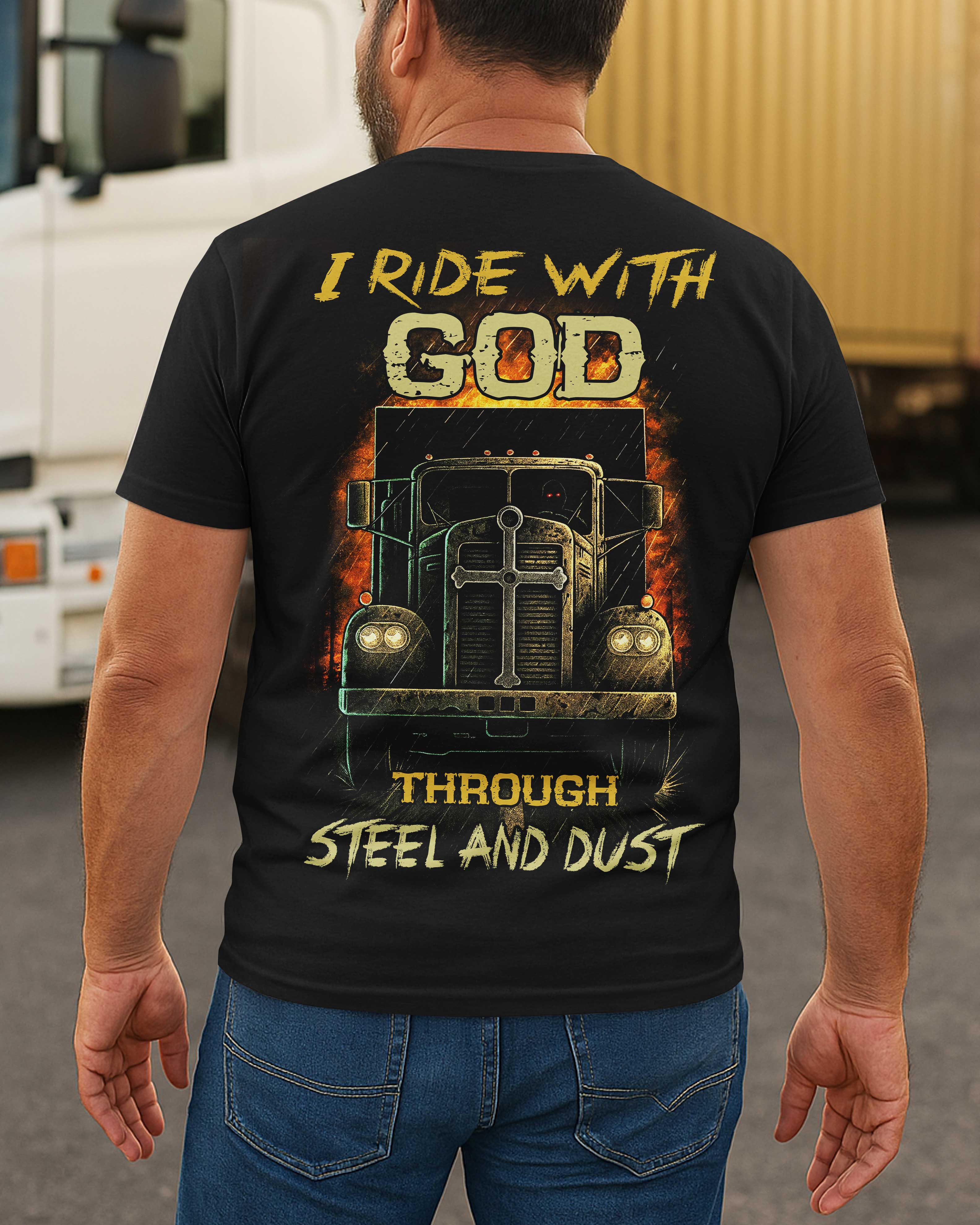 I Ride With God All Over Print T-Shirt