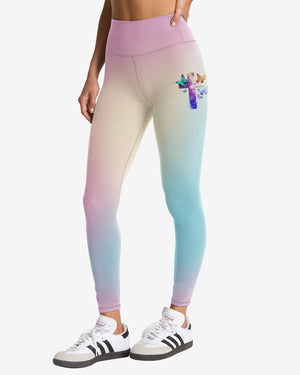 Butterfly Faith Hope Love All Over Print Leggings