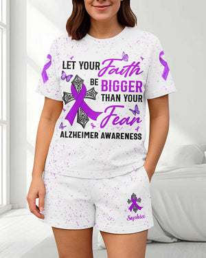 Let Your Faith Be Bigger Than Your Fear Alzheimer Awareness Women Set