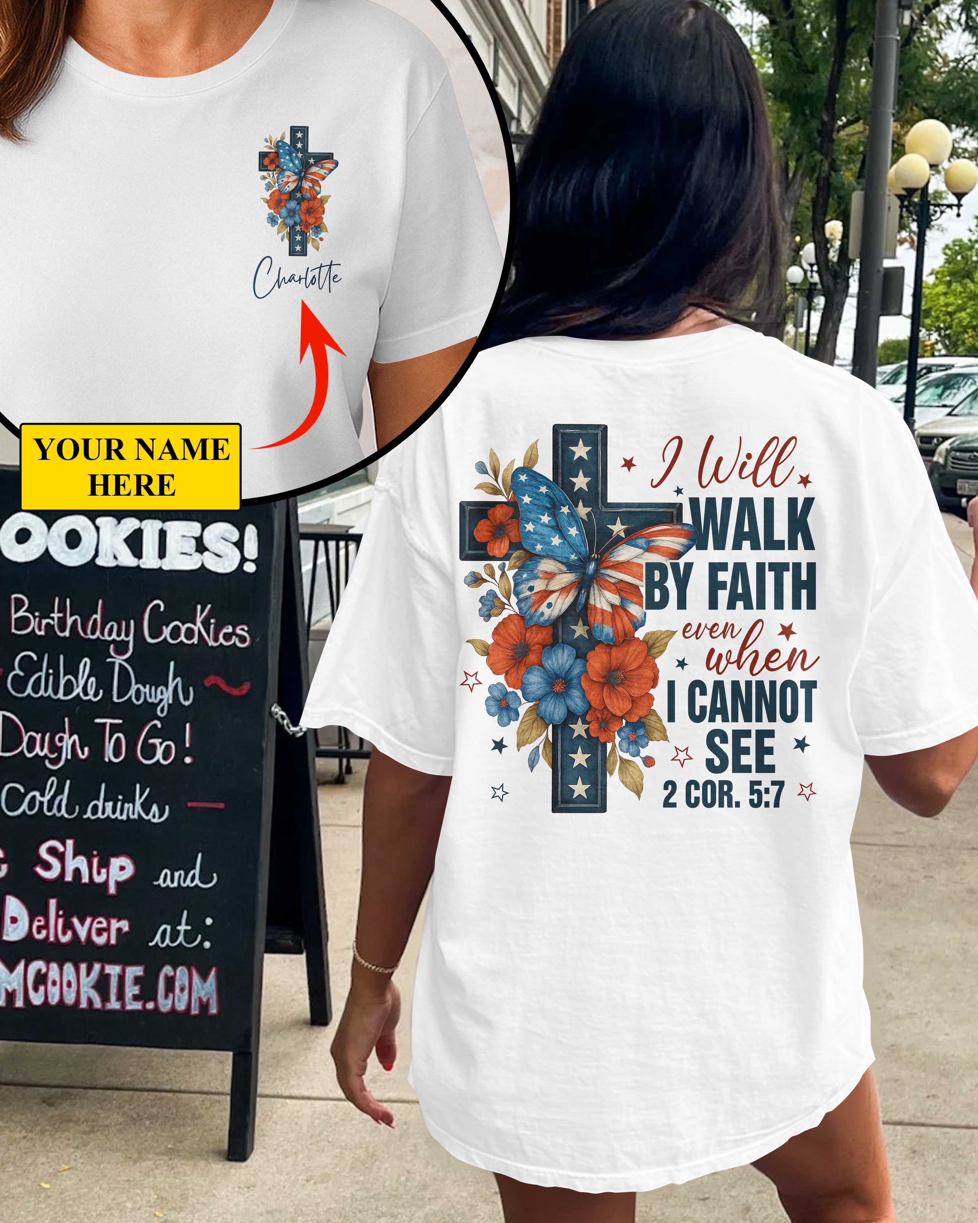 I Will Walk By Faith T-Shirt